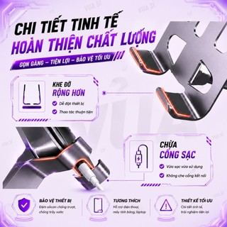 Giá Đỡ Điện Thoại Để Bàn VUASI Chân Xoay 360 Độ Tiện Lợi Bằng Hợp Kim Nhôm Hỗ Trợ Chống Trượt