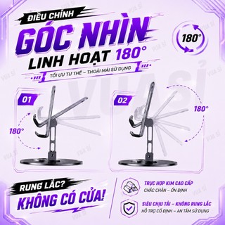 Giá Đỡ Điện Thoại Để Bàn VUASI Chân Xoay 360 Độ Tiện Lợi Bằng Hợp Kim Nhôm Hỗ Trợ Chống Trượt