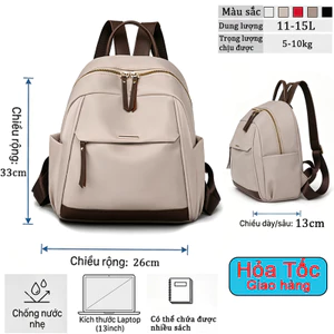 Balo Mini Tiện Lợi Nhiều Ngăn- balo vải chống nước- phù hợp du lịch, đi chơi ngắn ngày, đi làm.b2366