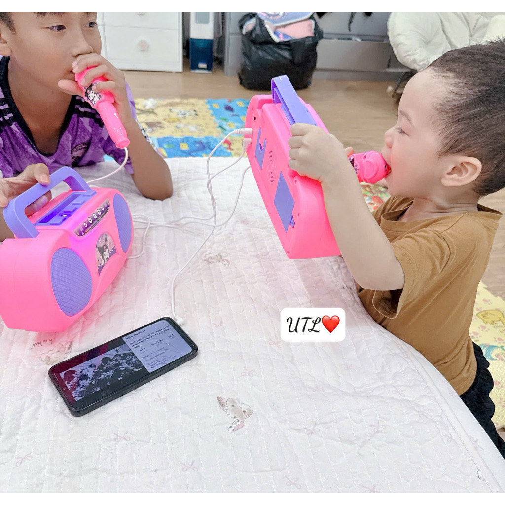 Bộ Loa kèm Micro kuromi cho bé thoả mãn đam mê ca hát