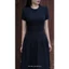 MINELEGÁNCE | VÁY XÒE CỔ TRÒN DÁNG DÀI THANH LỊCH, CÔNG SỞ - MIN140
