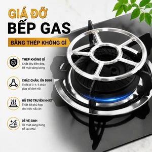 Giá đỡ bếp gas bằng thép không gỉ chống trơn trượt tiện dụng 15.5cm