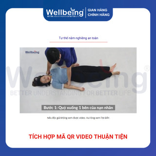 Poster Decal Hướng Dẫn Sơ Cấp Cứu Đột Quỵ Wellbeing Khổ A4 Nhận Biết Dấu Hiệu FAST Dán Tường