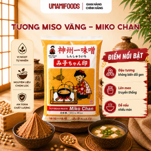 Đậu Tương Lên Men Miko Chan 1kg (Shinsyu-ichi Miso) | Tương Miso Nhật Bản | Nấu Súp Miso, Ướp Thịt, Làm Sốt