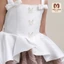Đầm bé gái váy trắng, vải tafta, từ 8kg-33kg