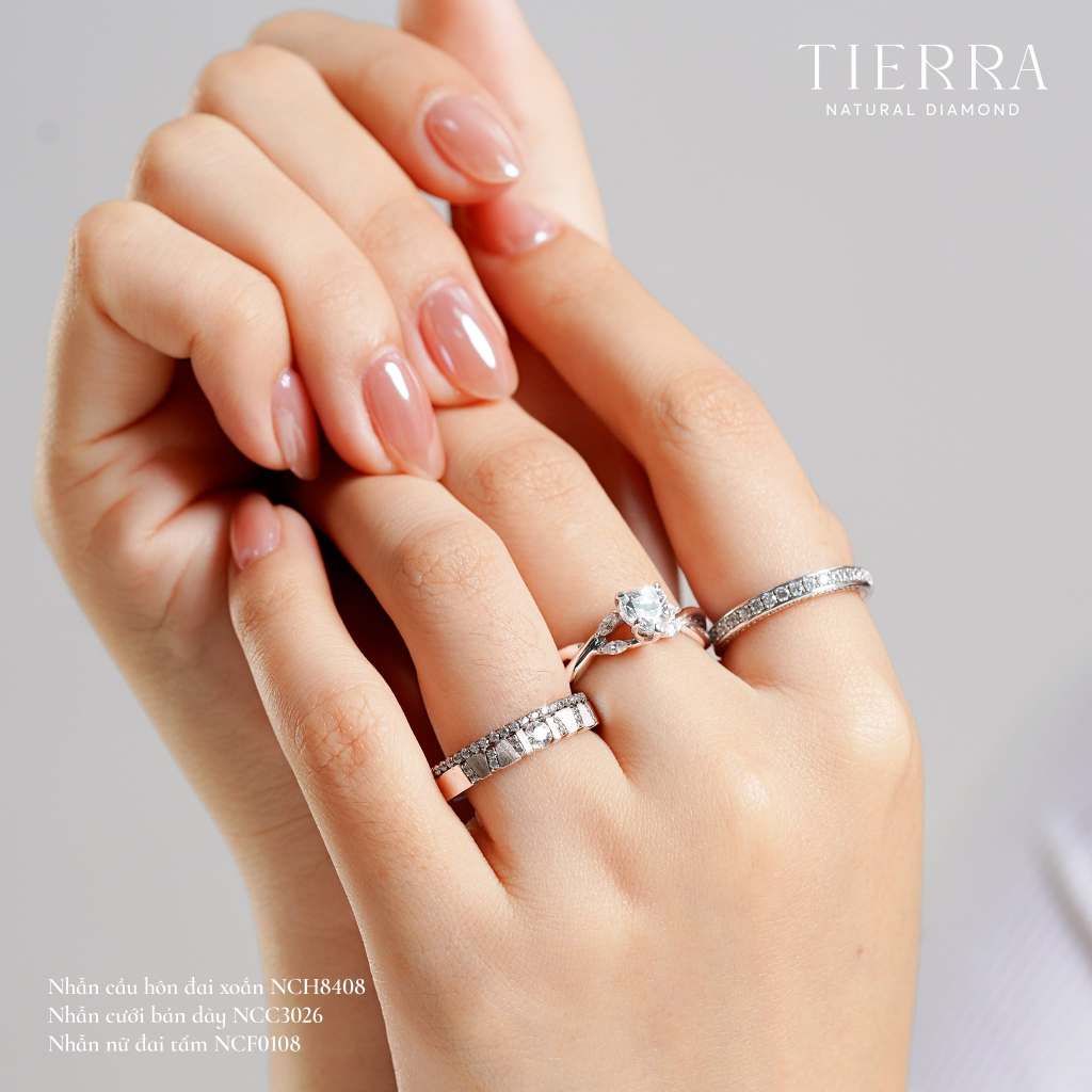 [CHAT TRƯỚC KHI ĐẶT] Nhẫn Cầu Hôn Chloe NCH8408 Vàng 14K/ 18K Tấm CZ, Viên Chủ Trái Tim, Thiết Kế Bắt Mắt Hiện Đại