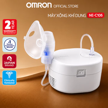 Máy Xông Khí Dung Xông Mũi Họng Omron NE-C106 | Thương Hiệu Nhật Bản, Bảo Hành Chính Hãng 2 Năm