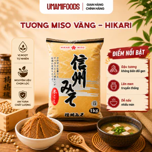 Đậu Tương Lên Men Hikari 1kg (Shinsyu-ichi Miso) | Tương Miso Nhật Bản | Nấu Súp Miso, Ướp Thịt, Làm Sốt