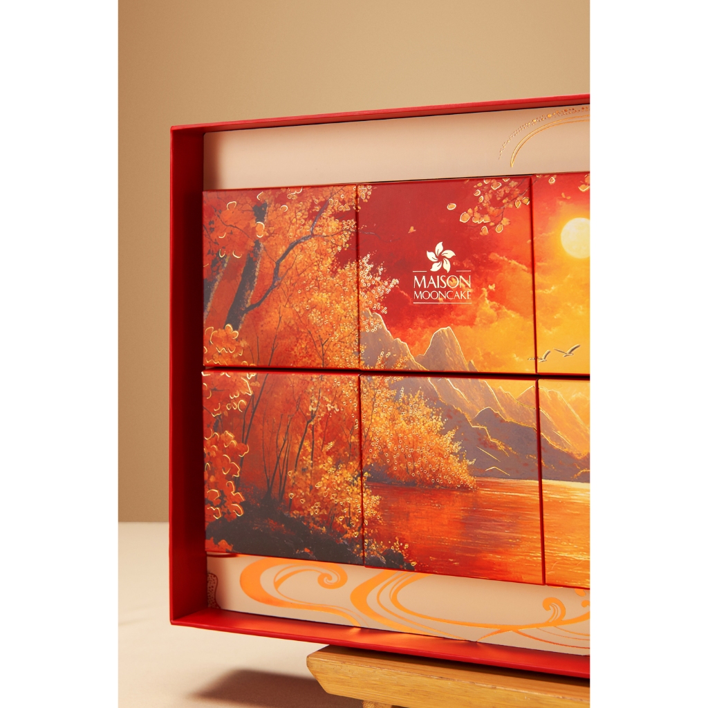 Maison Mooncake - Hộp Hứng Khởi (Hộp 8 bánh 80gram) | BigBuy360 - bigbuy360.vn