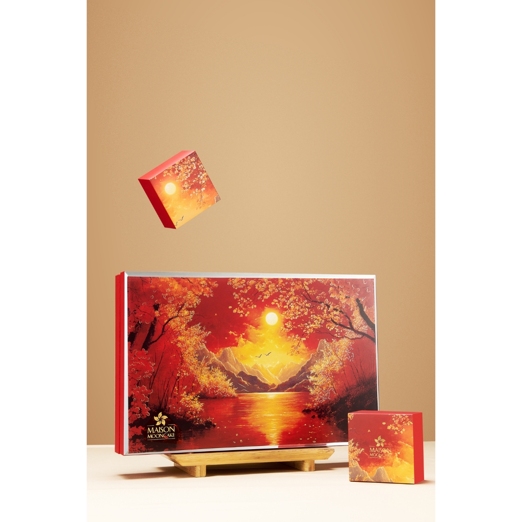 Maison Mooncake - Hộp Hứng Khởi (Hộp 8 bánh 80gram) | BigBuy360 - bigbuy360.vn