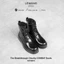 Giày nam Chunky COMBAT Boots Lemans TB01.2 - đế cao su tăng cao 6cm, Da bò, BH 24T