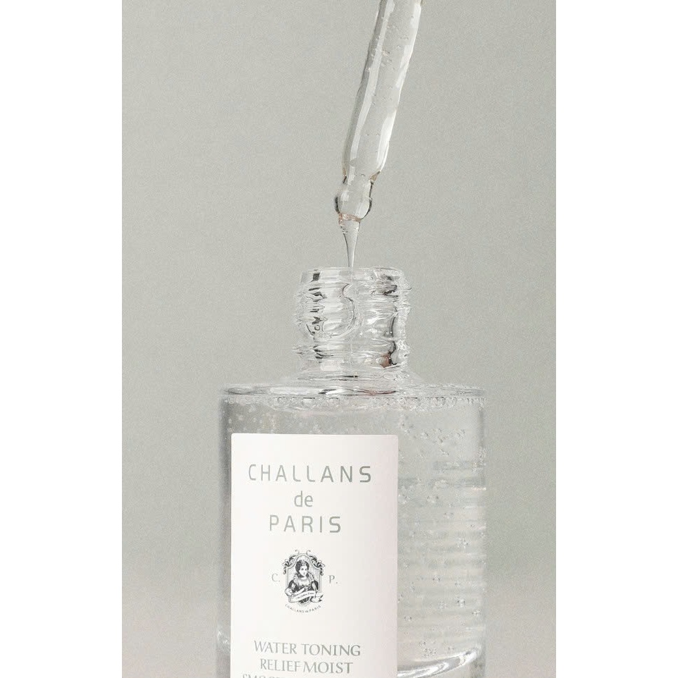 A40_ Serum cấp ẩm, phục hồi da Challans de Paris Water Toning Relief Moist Smoothing Serum 30ml