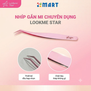 Nhíp gắp mi giả chuyên dụng cao cấp Lookme Star bằng thép không gỉ, dễ dàng sử dụng
