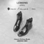 Giày Chelsea Boots nam LEMANS màu đen CB04.1 - Da Bò - Mũi nhọn - Đế thơm cao 5cm - BH 24 tháng