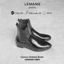 Giày Chelsea Boots nam LEMANS màu đen CB04.1 - Da Bò - Mũi nhọn - Đế thơm cao 5cm - BH 24 tháng
