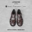 Dép rọ Buckle Sandal Lemans - Brown Leather (Nâu Sẫm) B4K01N - Da Bò - Đế Mckay cao 2.2cm bảo hành chính hãng 24 tháng