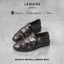 Dép rọ Buckle Sandal Lemans - Brown Leather (Nâu Sẫm) B4K01N - Da Bò - Đế Mckay cao 2.2cm bảo hành chính hãng 24 tháng