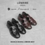Dép rọ Buckle Sandal Lemans - Brown Leather (Nâu Sẫm) B4K01N - Da Bò - Đế Mckay cao 2.2cm bảo hành chính hãng 24 tháng