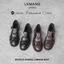 Dép rọ nam Buckle Sandal Lemans B4K01 - Black Leather - Da Bò - Đế Mckay cao 2.2cm bảo hành chính hãng 24 tháng