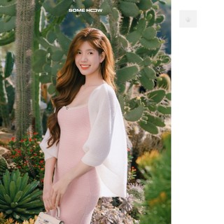 Áo Khoác Cardigan Len Trắng, Chất Vải Len Bông Thoải Mái, WAK010 SOME HOW STORE