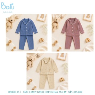 Bộ pijama dài tay quần dài BRM002-2
