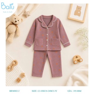Bộ pijama dài tay quần dài BRM002-2