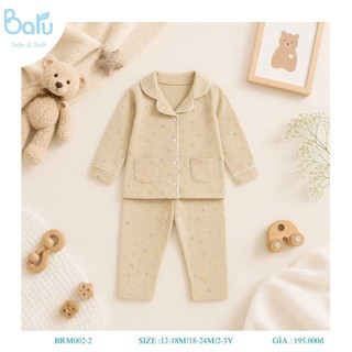 Bộ pijama dài tay quần dài BRM002-2
