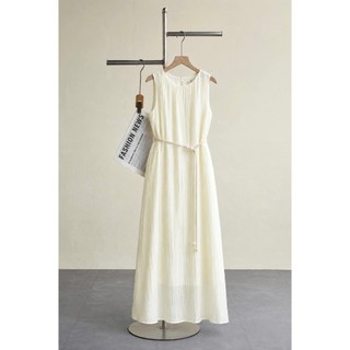 Đầm Maxi LAMER FASHION Đi Biển Dáng Dài Cổ Tròn ( Thắt Lưng Bán Rời) Mchic O63M26H025
