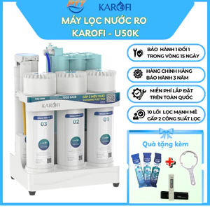 Máy lọc nước RO Karofi KAQ-U50K gấp đôi hiệu suất và tuổi thọ