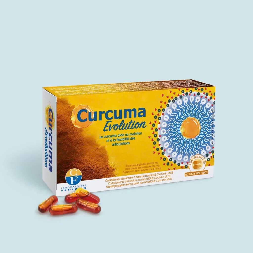 A30_Thực Phẩm Bảo Vệ Sức Khỏe Curcuma Evolution Curcumin (Hộp 60 Viên)