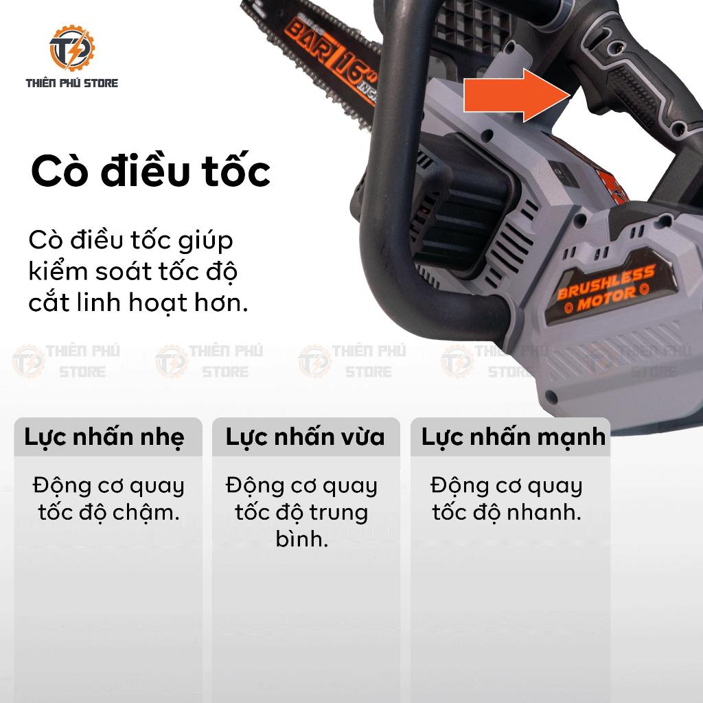 Thân Máy Cưa Xích 16 Inch HUKAN G1-N16 | 21V - Lam 16 Inch | Tốc Độ Cắt 9m/s |Động Cơ Mạnh  Bình Dầu 80ml BH 6 Tháng