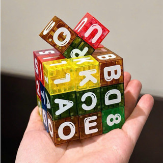 Bộ đồ chơi xếp hình nam châm Block Travel chữ & số 40pcs cho bé, Đồ chơi giáo dục thông minh phát triển tư duy