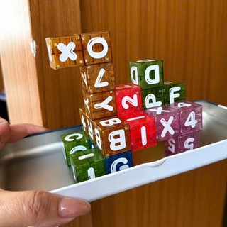 Bộ đồ chơi xếp hình nam châm Block Travel chữ & số 40pcs cho bé, Đồ chơi giáo dục thông minh phát triển tư duy