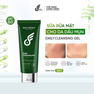 [Combo Sữa Rửa Mặt + Serum Cấp Ẩm Làm Dịu Da] - DAILY EFFECT Daily Cleansing Gel + Daily Skin Serum (120g + 30g)