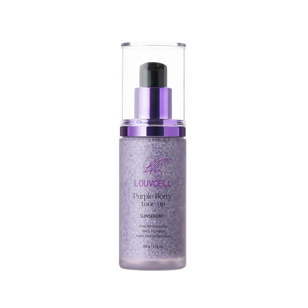 A140_ Chống nắng bọc viên nang tím Louvcell nâng tone tự nhiên, hiệu chỉnh sắc da SPF 50+ PA ++++