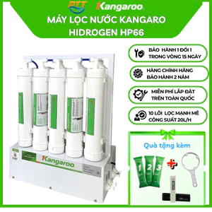 Máy lọc nước Kangaroo Hydrogen để gầm KGHP66 với 9 lõi lọc mạnh mẽ