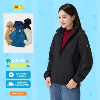 Áo khoác gió nữ YODY cao cấp giữ ấm hiệu quả chống gió chống bụi WCWC25F048
