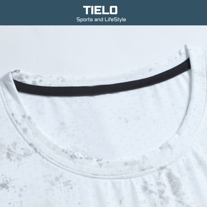 T shirt Gradient TIELO – Áo thể thao nam , co giãn , nhẹ , thoáng khí , chạy bộ , gym