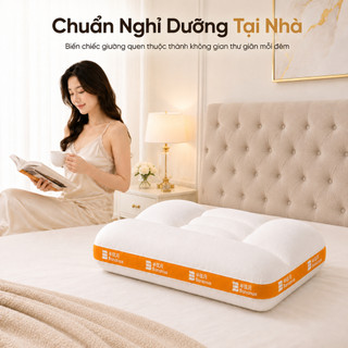 [MUA GỐI TẶNG CHUỐI] Gối ngủ công thái học CozyElite Bananue bông gòn cao cấp chuẩn y khoa