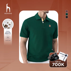 Áo Polo Nam cao cấp REON, vải cotton pique 4.0 mềm mịn, bền bỉ, sang trọng lịch lãm - HUSSIO