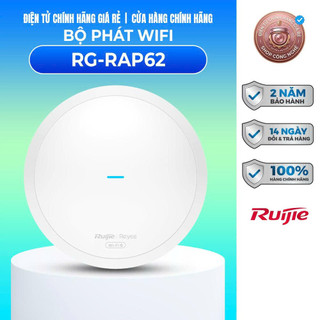 Bộ phát Wifi 6 ốp trần RUIJIE Reyee RG-RAP62 - BẢO HÀNH CHÍNH HÃNG 2 NĂM