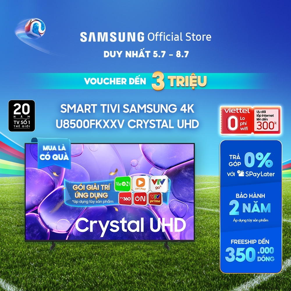 Smart Tivi Samsung UHD U8500FKXXV 2025 - Miễn phí lắp đặt