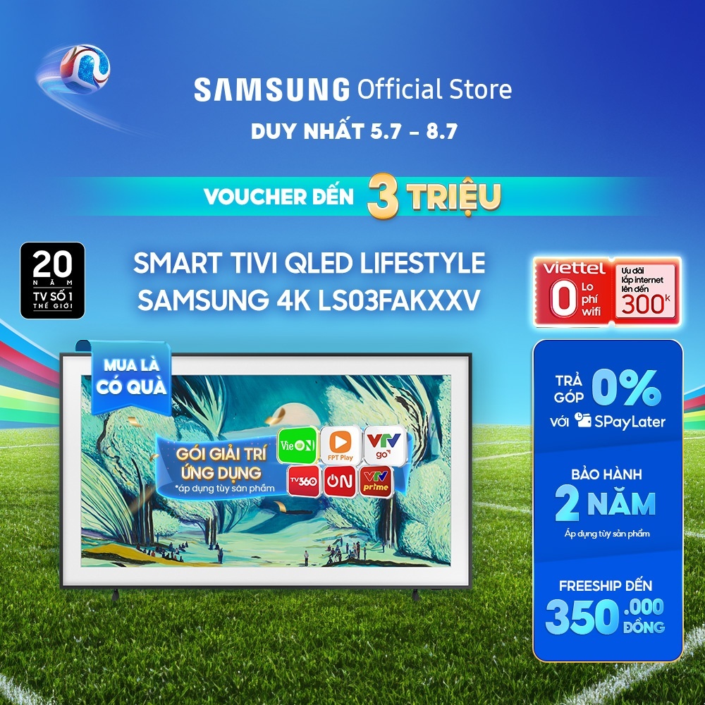 Smart Tivi Samsung Lifestyle LS03FAKXXV 2025 - Miễn phí lắp đặt