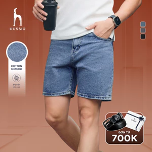 Quần Short nam BLUE JEAN cao cấp, trẻ trung, lịch lãm, chuẩn form - HUSSIO
