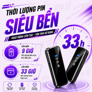 Mic Thu Âm Không Dây VUASI M31 - Bật Tắt Lọc Ồn Hiệu Quả - Micro Cài Áo, Quay Video , Chất Lượng Cao