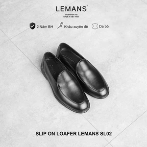 Giày Loafer nam Lemans S4L02 da bò, đế êm chân, giày công sở trẻ trung, giày lười tây, bảo hành chính hãng 24 tháng
