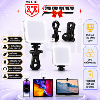 Đèn LED TÍCH ĐIỆN VUASI GZ49 – Hỗ Trợ Ánh Sáng Khi Chụp Ảnh, Quay Video, Có 3 Chế Độ Sáng Đa Năng