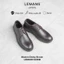 Giày da bò Modern Derby Nâu Cafe - LEMANS, đế tăng cao 4cm độc quyền, giày tây tăng chiều cao, bảo hành 24 tháng