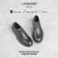 Giày da bò Modern Derby Nâu Cafe - LEMANS, đế tăng cao 4cm độc quyền, giày tây tăng chiều cao, bảo hành 24 tháng