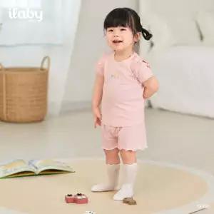 Bộ đồ cộc tay bé gái phối bèo đễ thương chất liệu cotton mềm mịn, thoáng mát [0056]